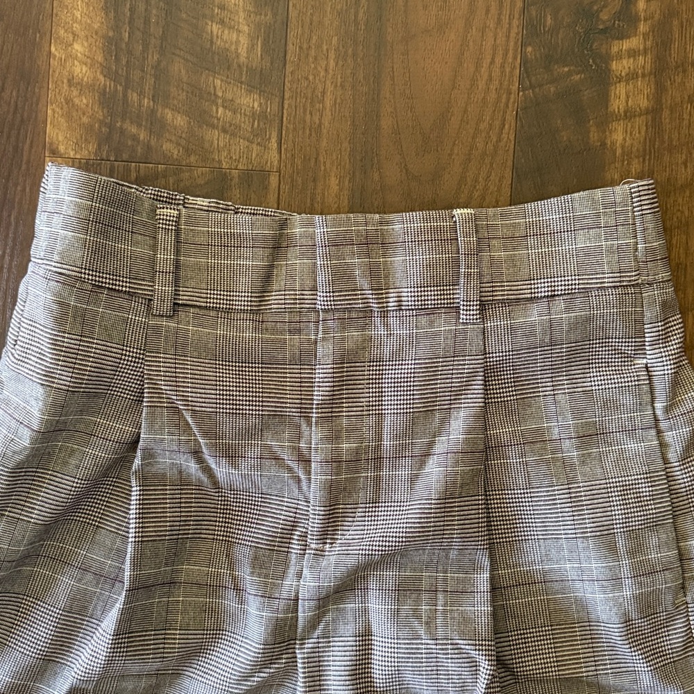 Banana Republic Plaid Flannel Wide-Leg Dress Pants - Picture 4 of 6